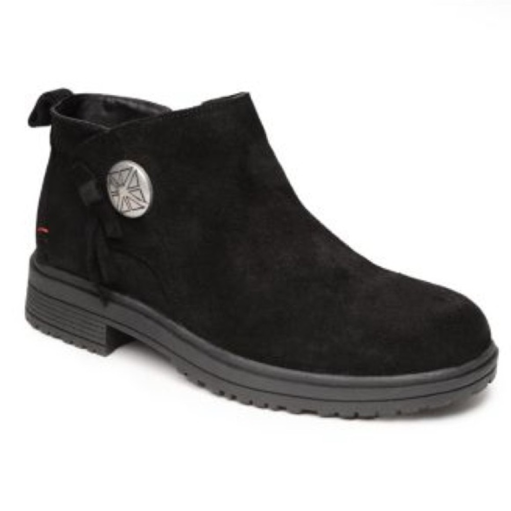 MINNETONKA Joyelle Bootie (Women) black leather suede
